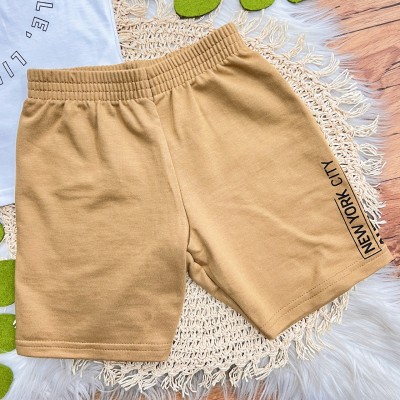 Conj. Camiseta Attitude Urban e Bermuda - Branco e Caramelo